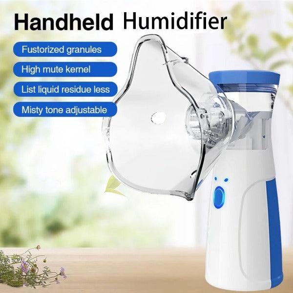 Portable Steam Inhaler - Adjustable Silent Nebuliser with 2 Masks (1 Big + 1 Small) & Mouthpiece