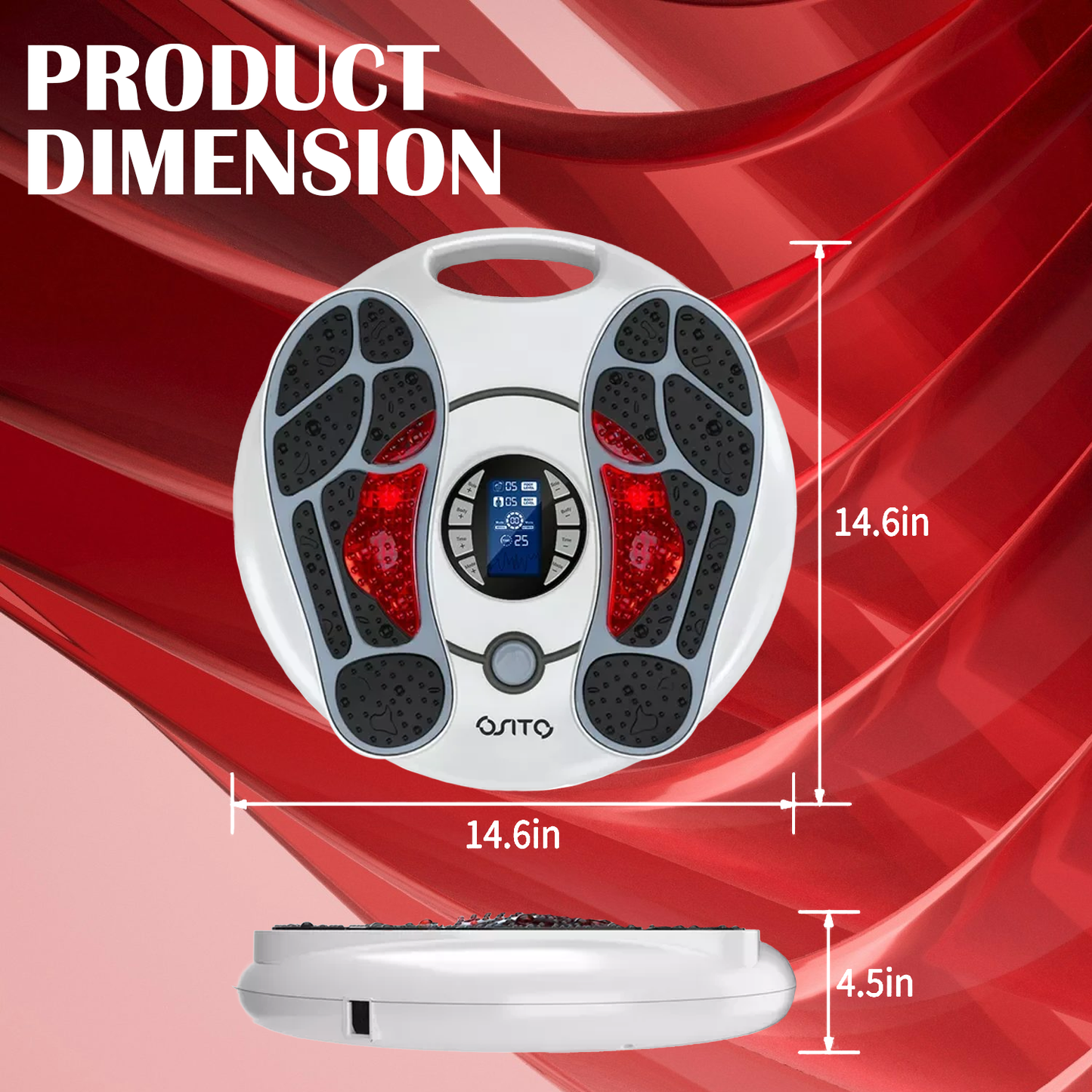Circulation Foot Massager – EMS & TENS Electric Foot Stimulator for Pain Relief & Blood Flow