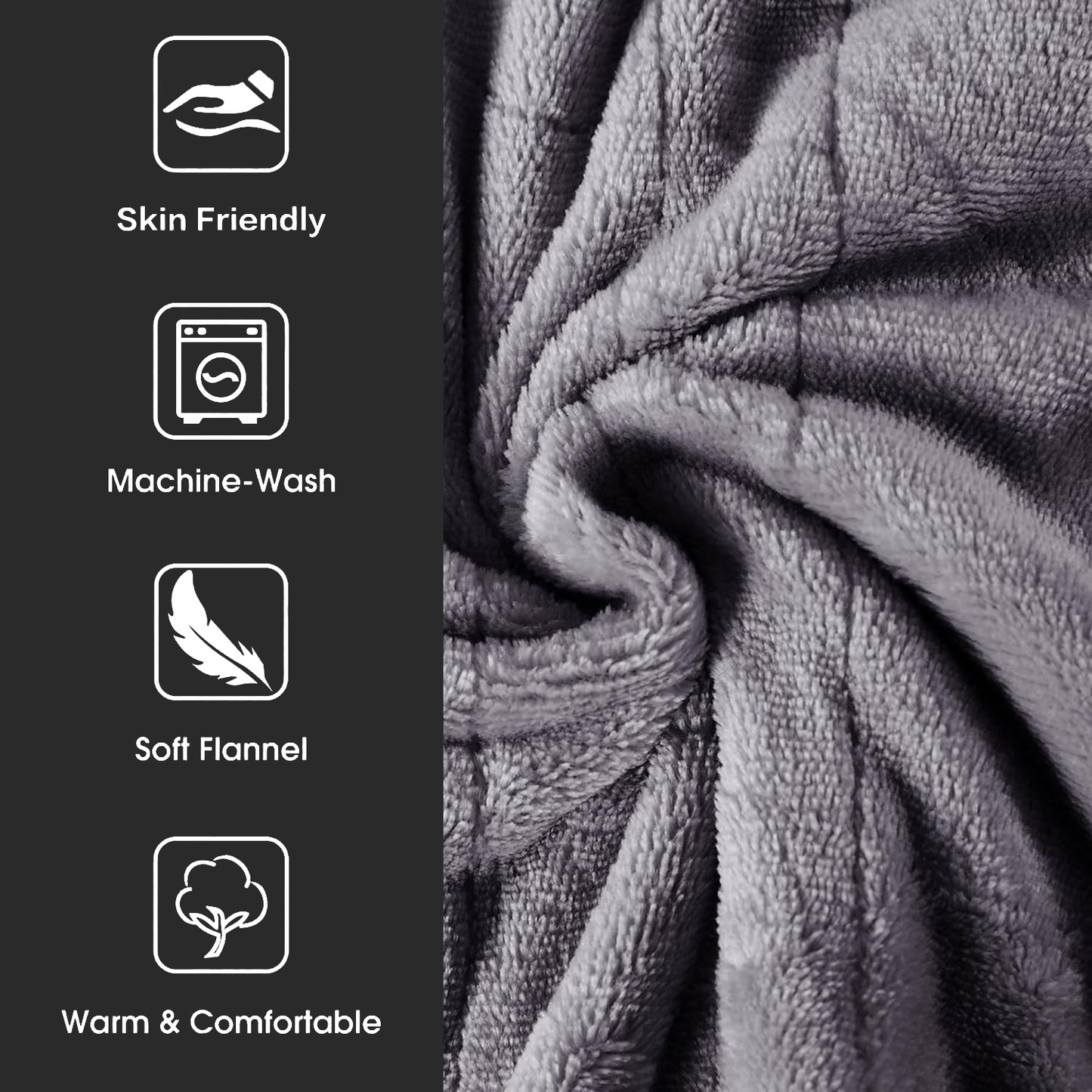 Electric Warming Blanket – Soft Heated Throw with Adjustable Temperature & Auto Shut-Off Winter Blanket