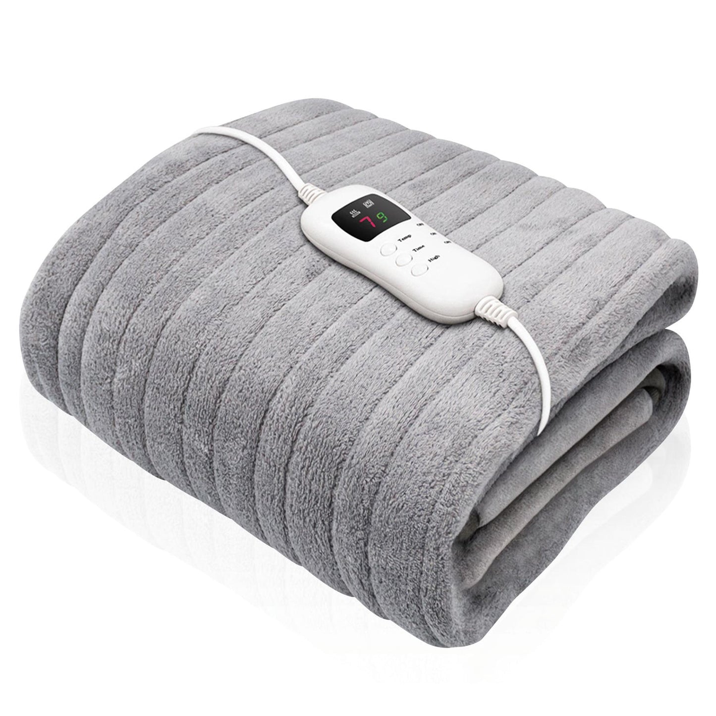 King Size Electric Blankets - 3 Heat Settings Single Double King Size Super Soft Cosy Fleece Blanket