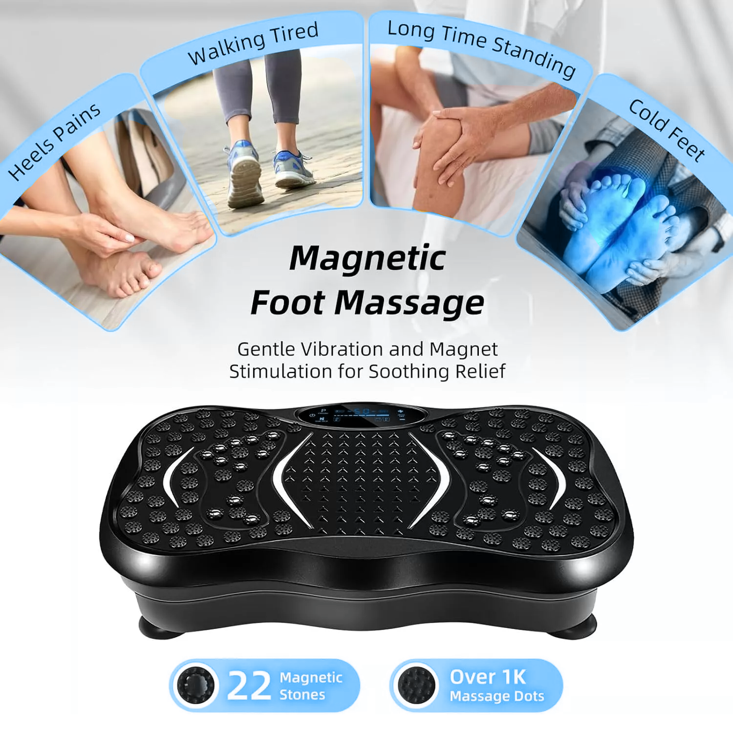 Vibrating Exercise Plate – Home Gym Workout Machine for Weight Loss & Muscle Toning
