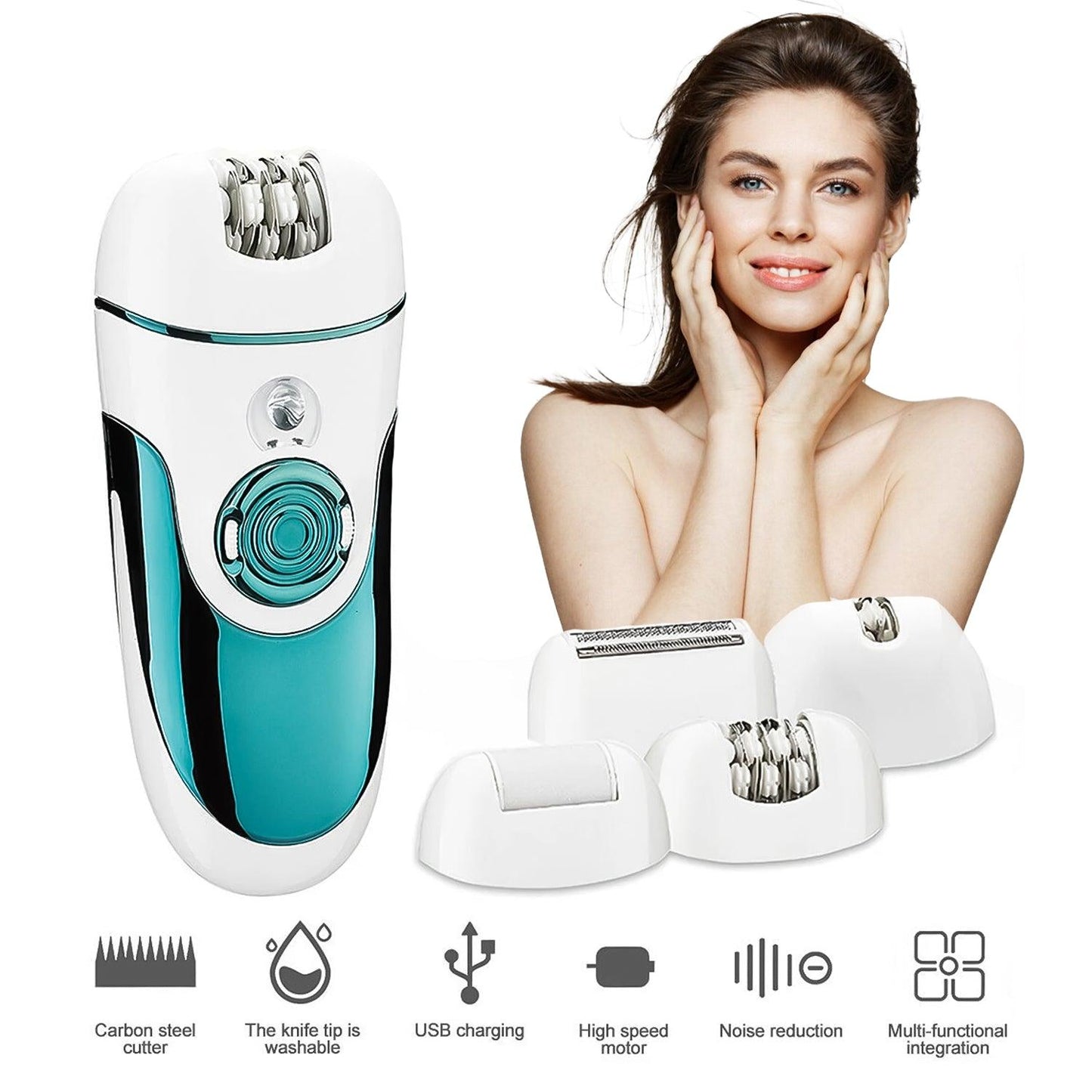Ladies Hair Removal Devices - Epilator For Women Cordless Rechargeable Lady Body Facial Hair Removal Shaver