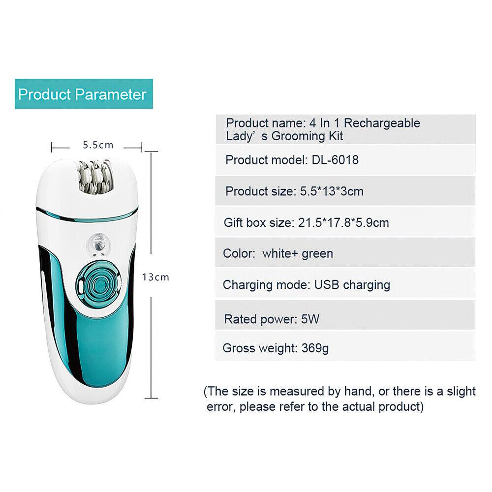 Ladies Hair Removal Devices - Epilator For Women Cordless Rechargeable Lady Body Facial Hair Removal Shaver