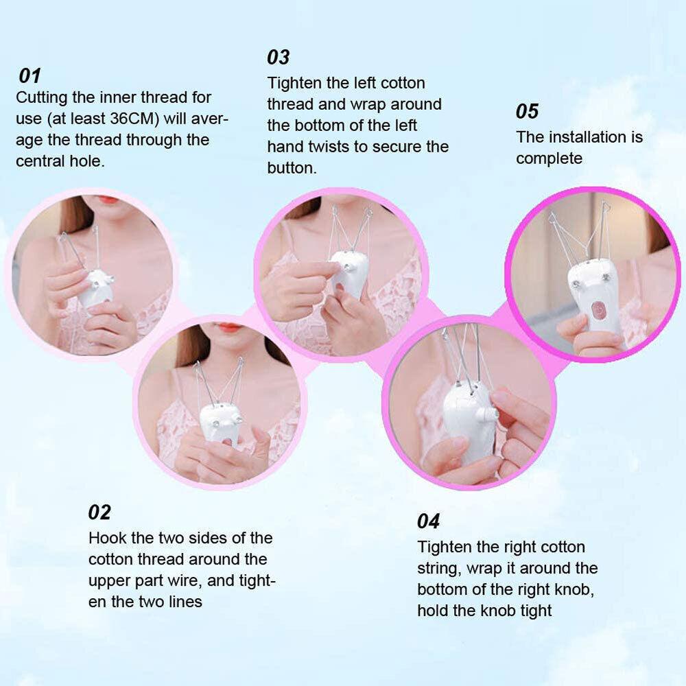 Epilator for Facial Hair - Electric Facial Threading Hair Removal Epilators for Women Face Thread Epilator Facial Body Hair Removal Machine
