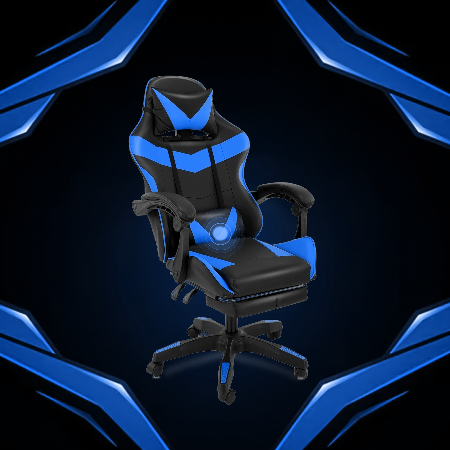 Computer Gaming Office Chair – Executive Style Gamer Chair with Wheels for Home & Office