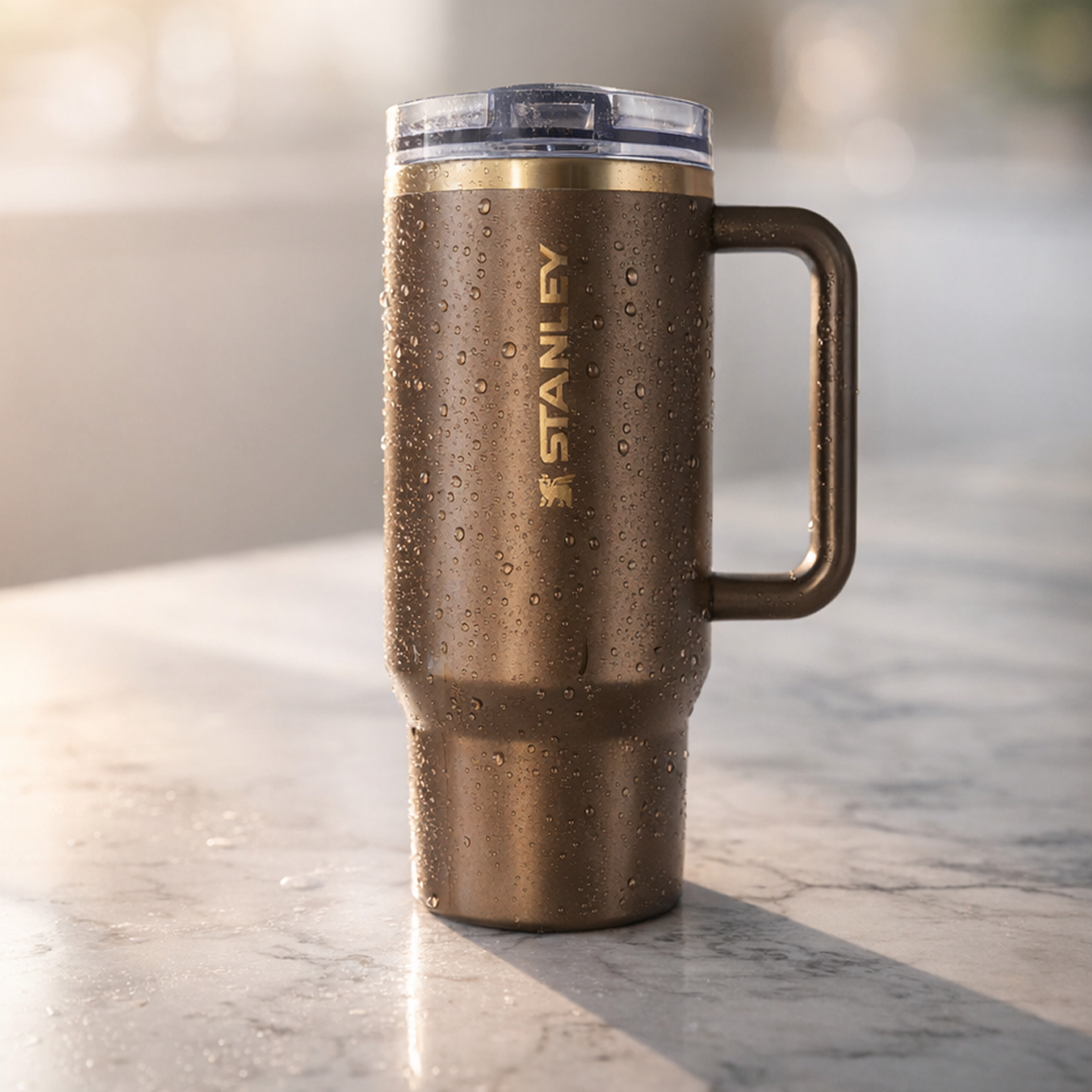Insulated Straw Tumbler - 40 OZ Stanley Quencher H2.0 Tumbler with Straw Travel Mug for Cold or Hot Drinks Love Shack Fancy