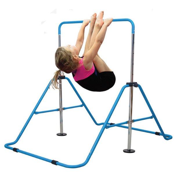 Childs Gymnastics Bar - Junior Training Bar Expandable Kids Horizontal Bars Children Kip Home Gym