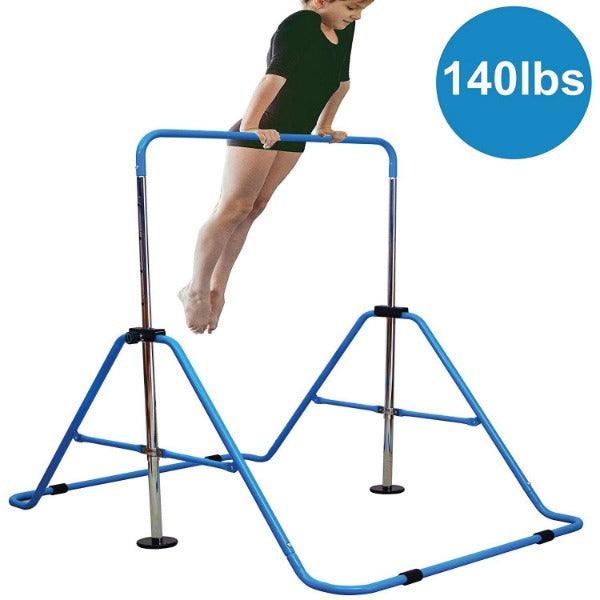 Childs Gymnastics Bar - Junior Training Bar Expandable Kids Horizontal Bars Children Kip Home Gym