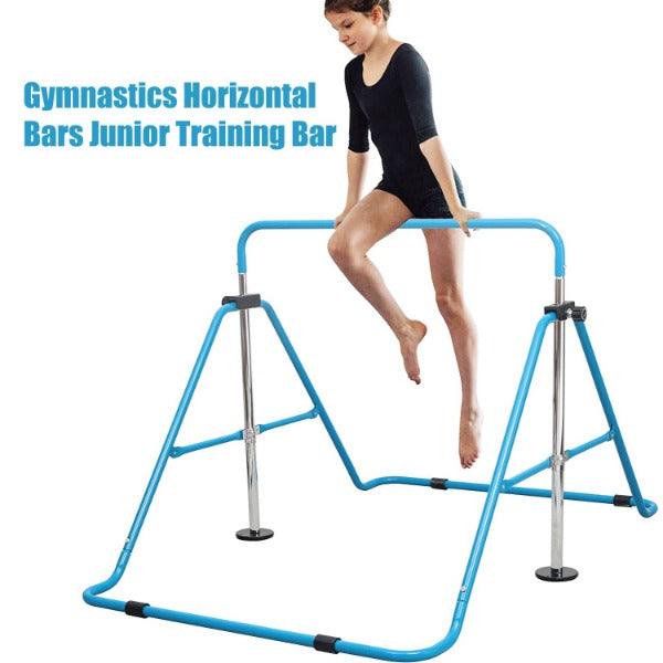 Childs Gymnastics Bar - Junior Training Bar Expandable Kids Horizontal Bars Children Kip Home Gym