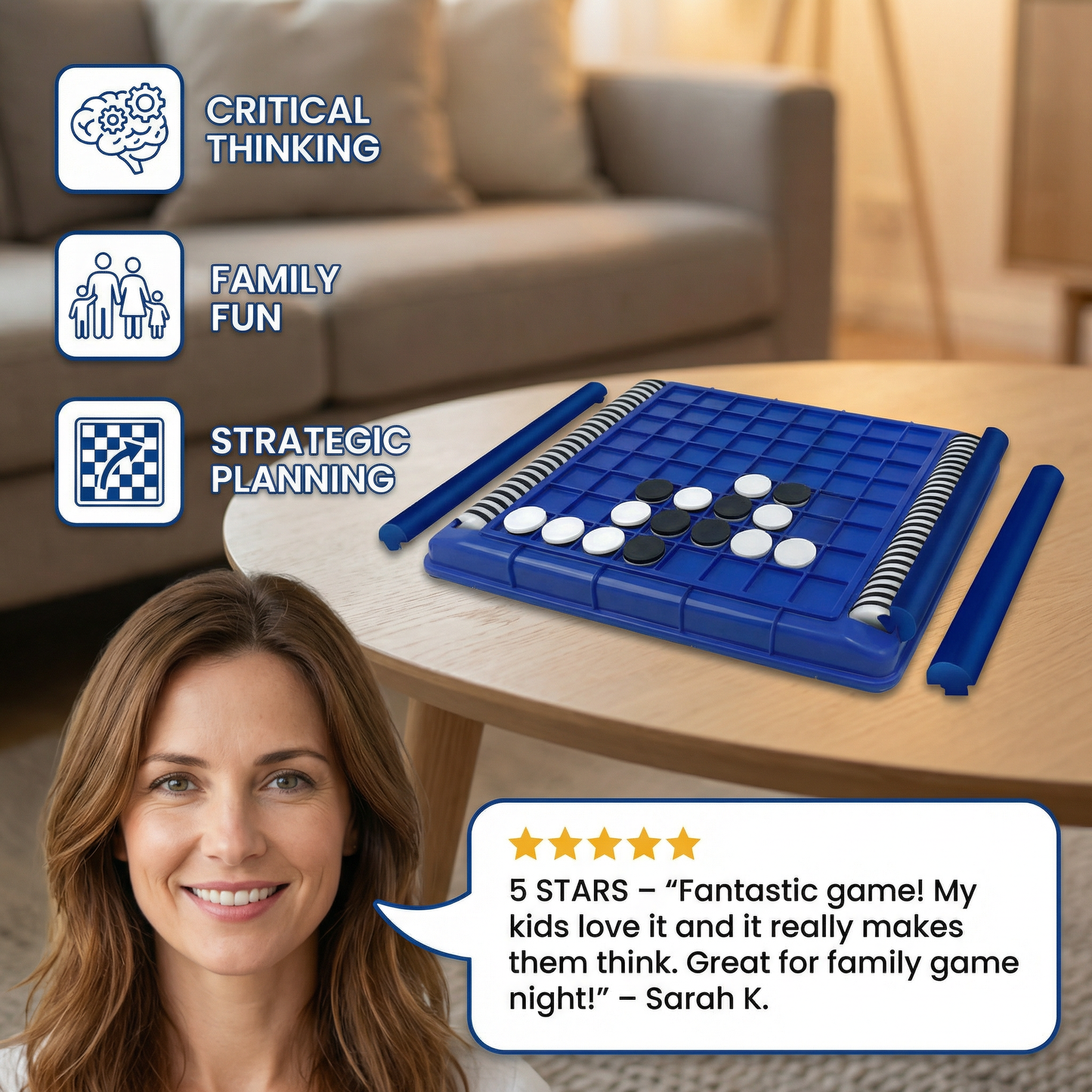 Flip Strategy Game – Interactive Family Logic Game for Kids