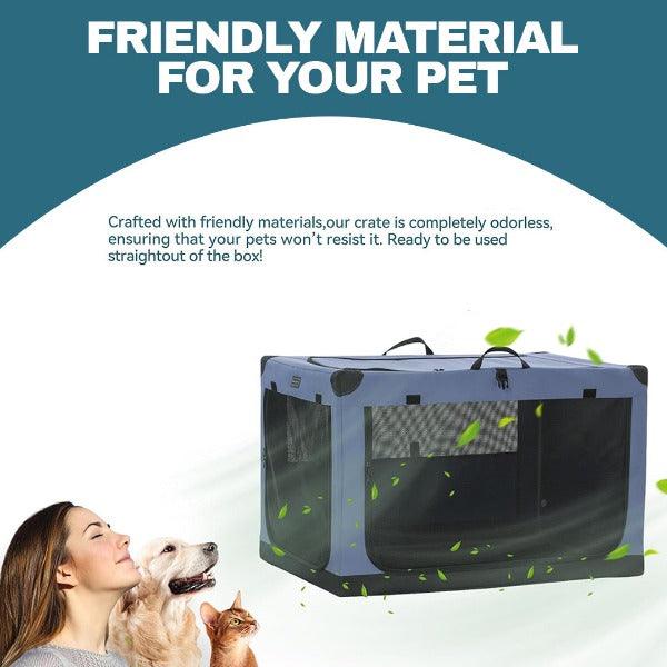 Pet Travel Crate - Pets Fabric Dog Crate Puppy Carrier Cat Travel Cage Carry Pet Bag