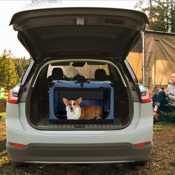 Pet Travel Crate - Pets Fabric Dog Crate Puppy Carrier Cat Travel Cage Carry Pet Bag