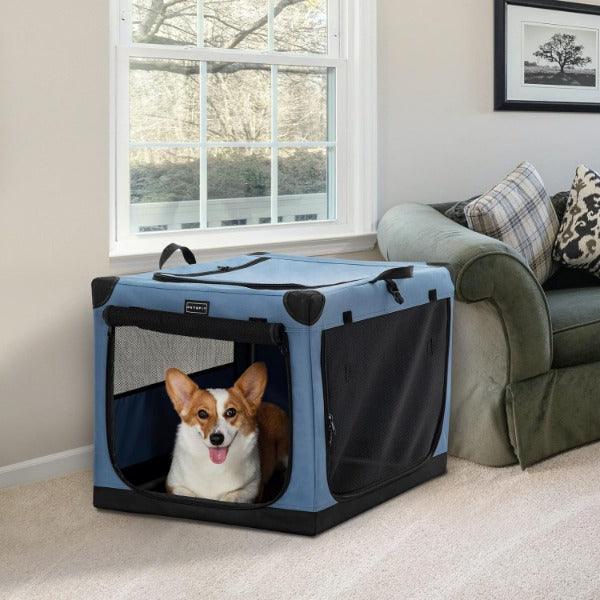 Pet Travel Crate - Pets Fabric Dog Crate Puppy Carrier Cat Travel Cage Carry Pet Bag