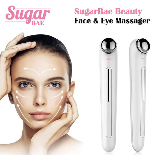 Heated Eye Wand - Pulse Facial Face Eye Massager Lift 3D Roller Electric Sonic Energy Rejuvenation