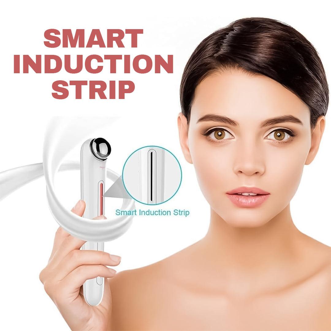 Heated Eye Wand - Pulse Facial Face Eye Massager Lift 3D Roller Electric Sonic Energy Rejuvenation