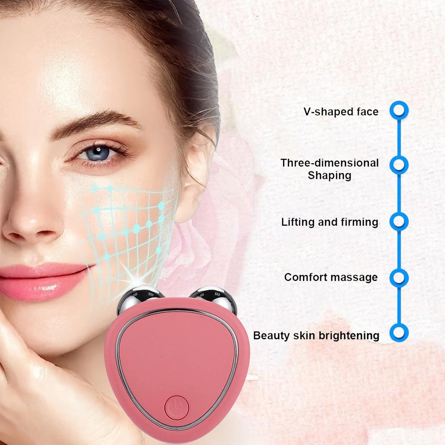 Best Microcurrent Face Device - EMS Face Skin Facial Beauty Machine Tightening Lifting Tools