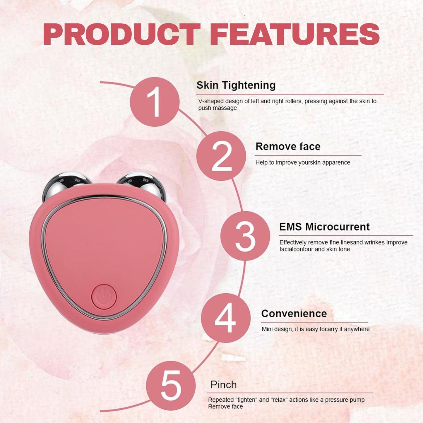 Best Microcurrent Face Device - EMS Face Skin Facial Beauty Machine Tightening Lifting Tools