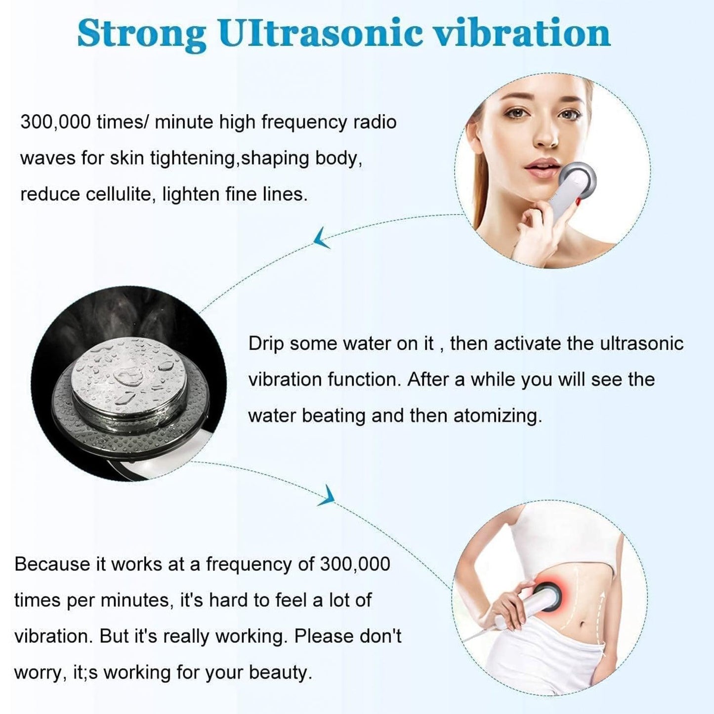 Fat Burner Machine - Body Slimming Massager EMS Machine Ultrasonic Cavitation Fat Burner 3in1 Therapy