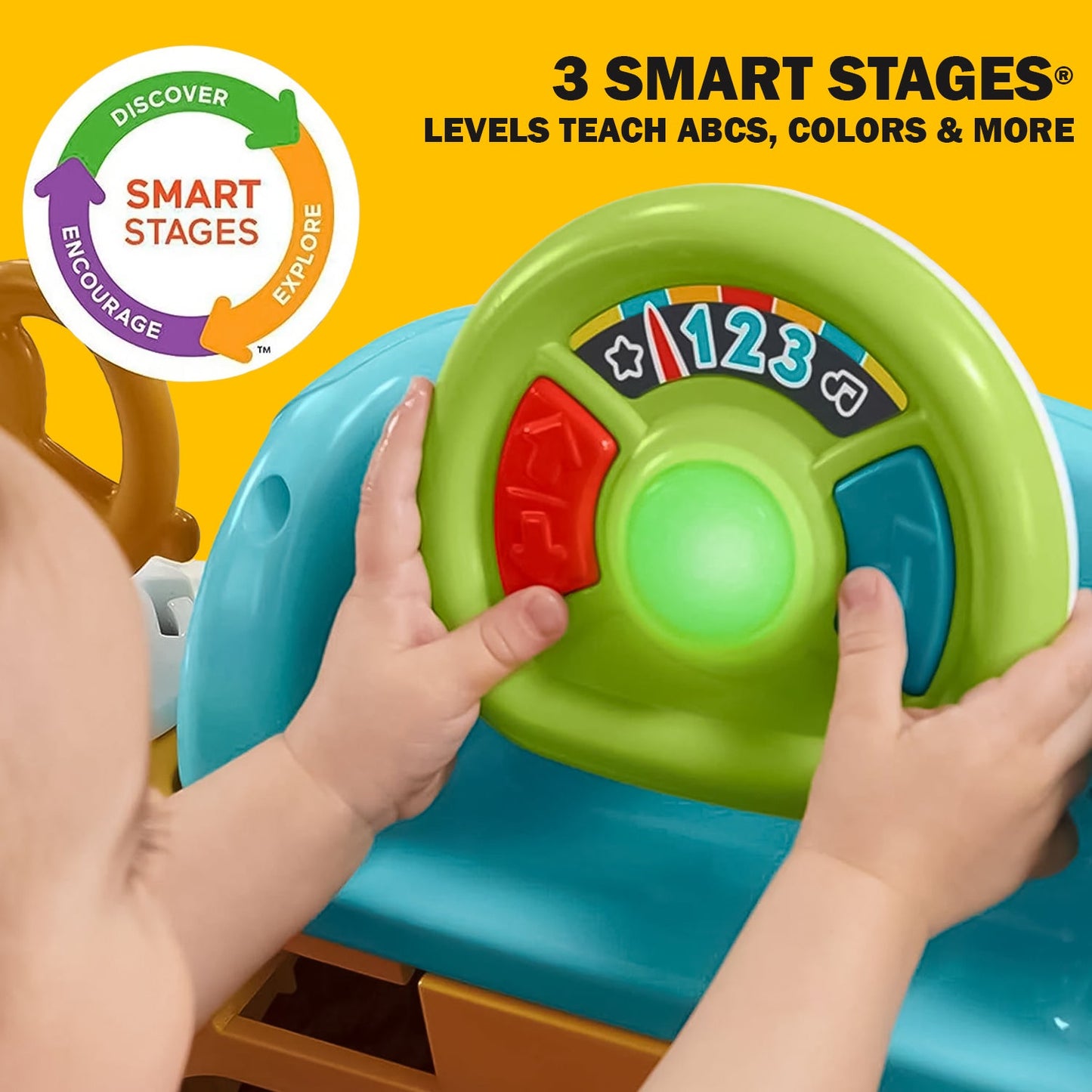 Servin Up Fun Jumperoo - Fisher 2 in 1 Activity Centre Baby Food Truck Bouncer