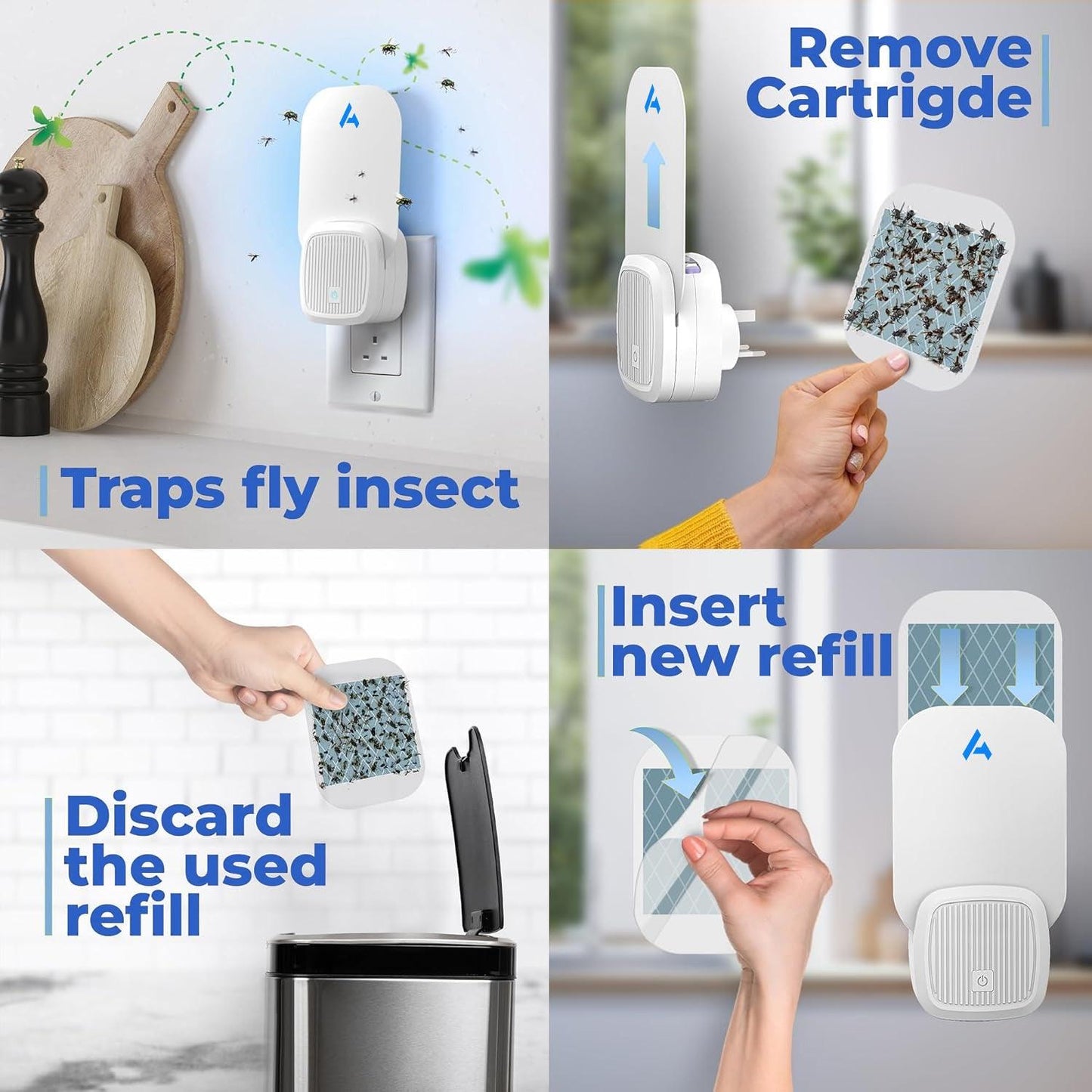 Indoor Fly Trap -  Fly Trap Indoor, Fruit Fly Traps for Indoors, Gnat Traps for House Indoor, Fly Catcher Indoor
