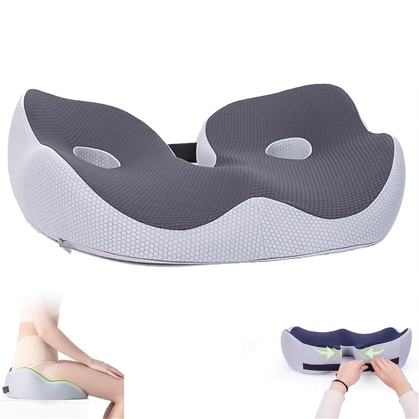 Foam Seat Cushion - Libiyi Ergoseat Welnax Orthosoothe Memory Foam Seat Cushion