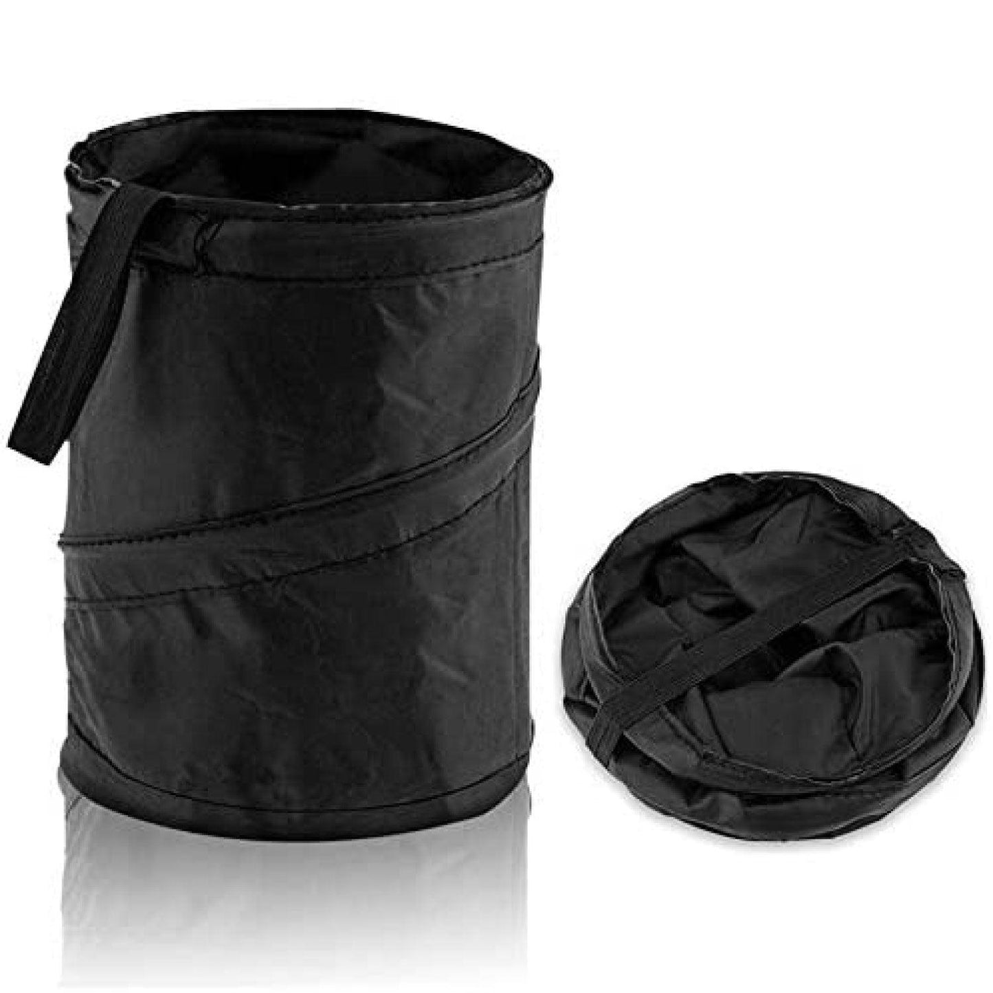 Mini Car Bin - Pop Up Black Storage Dustbin Foldable Travel Mini Rubbish Waste Basket