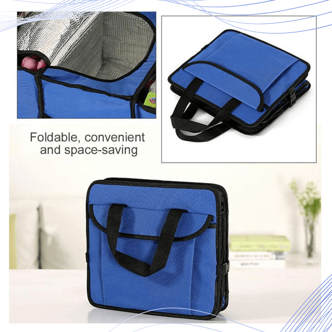 Car Boot Organiser - Heavy Duty Collapsible Foldable Tidy Pocket Storage