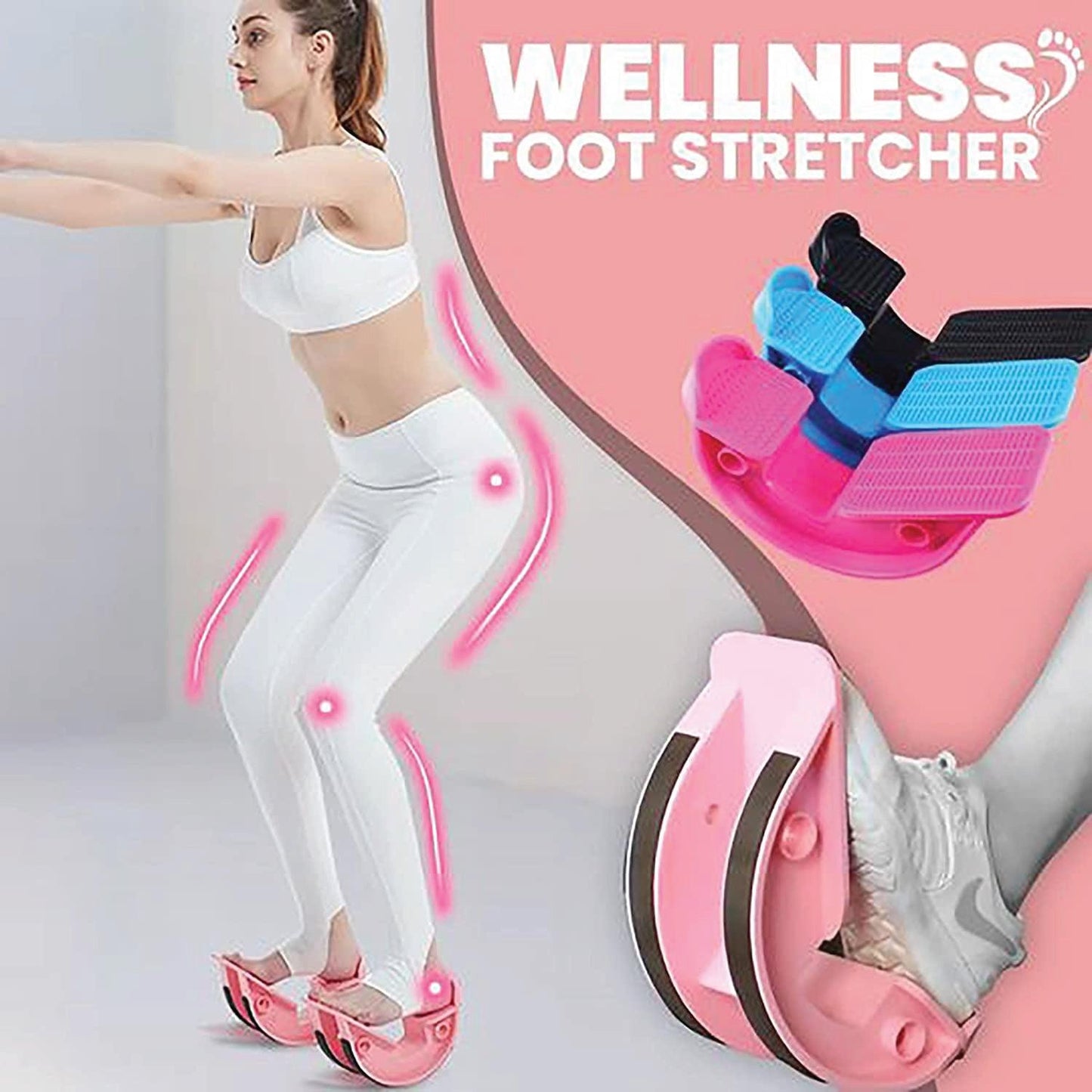 Calf Stretcher for Plantar Fasciitis - Calf Massage Plantar Foot Rocker Stretch Board Ankle Pedal Stretcher