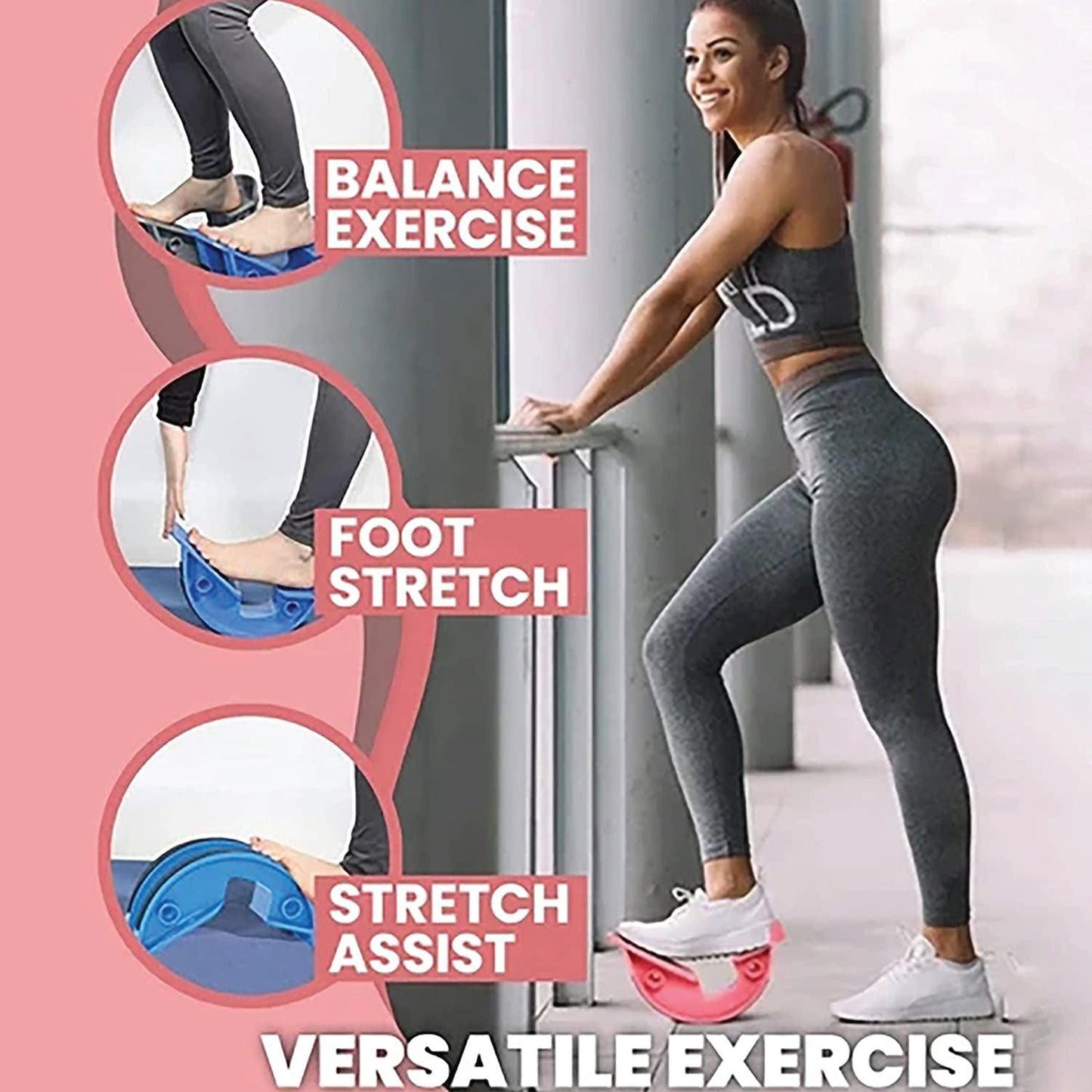 Calf Stretcher for Plantar Fasciitis - Calf Massage Plantar Foot Rocker Stretch Board Ankle Pedal Stretcher