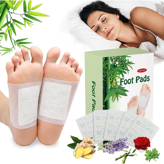 Best Detox Foot Pads UK - 100PCS Body Toxins Feet Slimming Cleansing