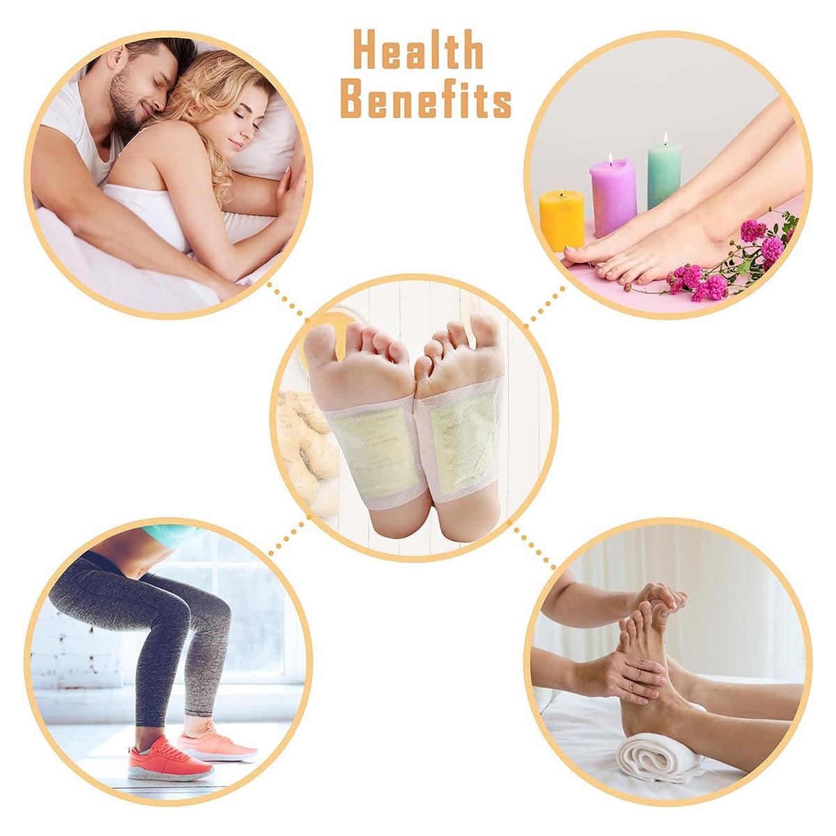 Best Detox Foot Pads UK - 100PCS Body Toxins Feet Slimming Cleansing