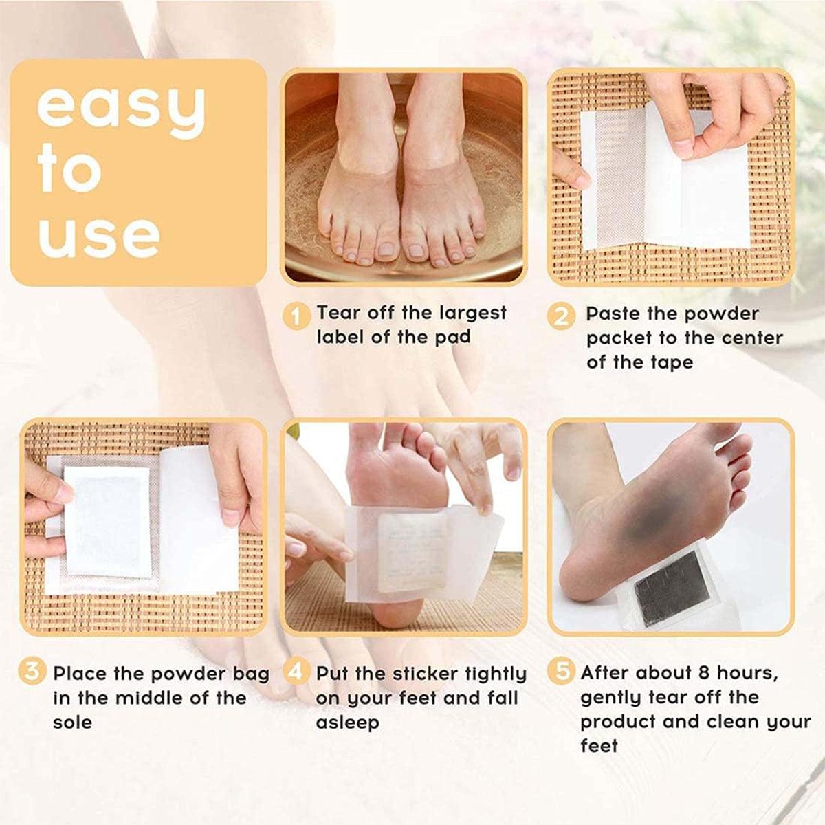 Best Detox Foot Pads UK - 100PCS Body Toxins Feet Slimming Cleansing