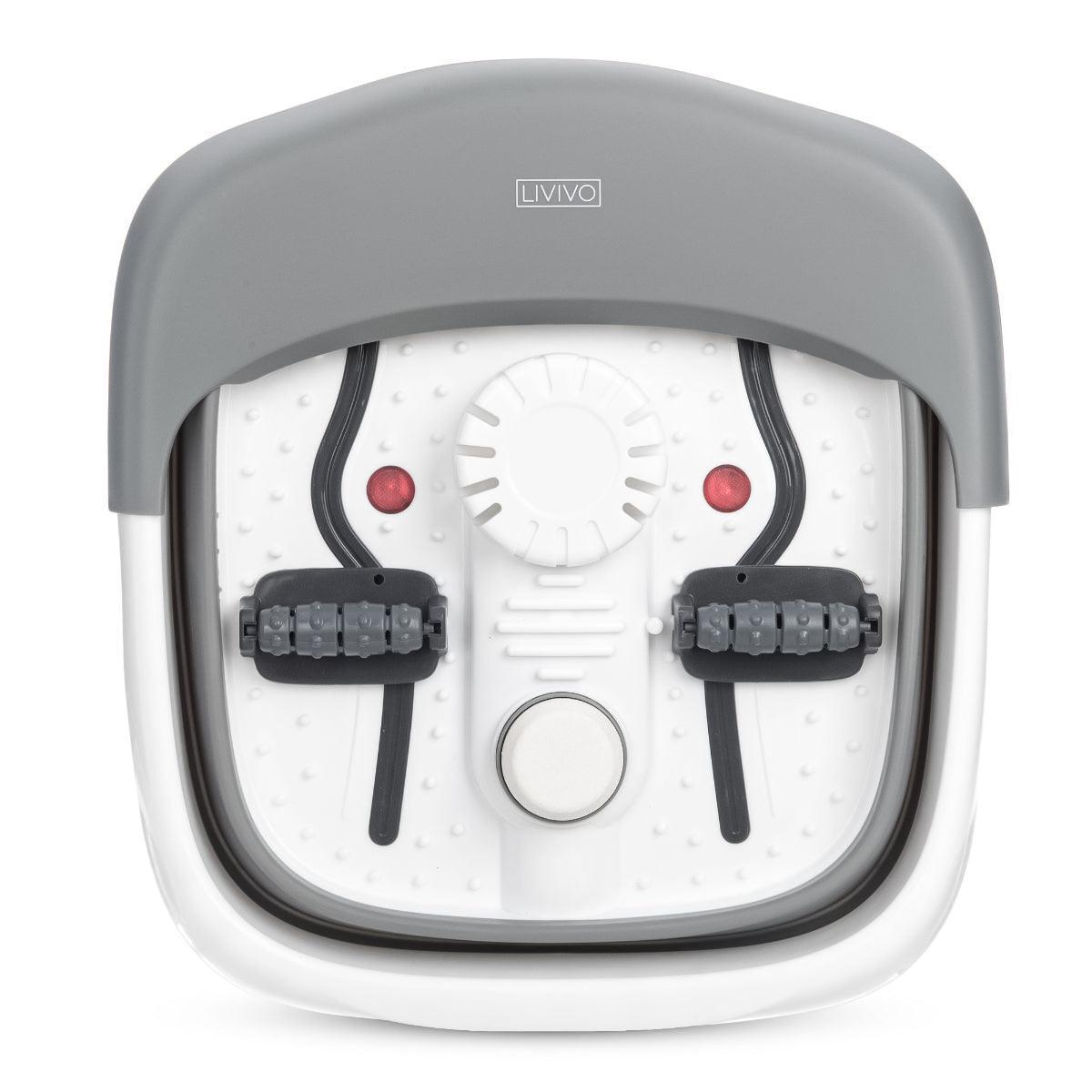 Foot Spa Massager - Foot Spa Pedicure Wet Bath Bubble Massage Bucket Feet Therapy Soothing Folding