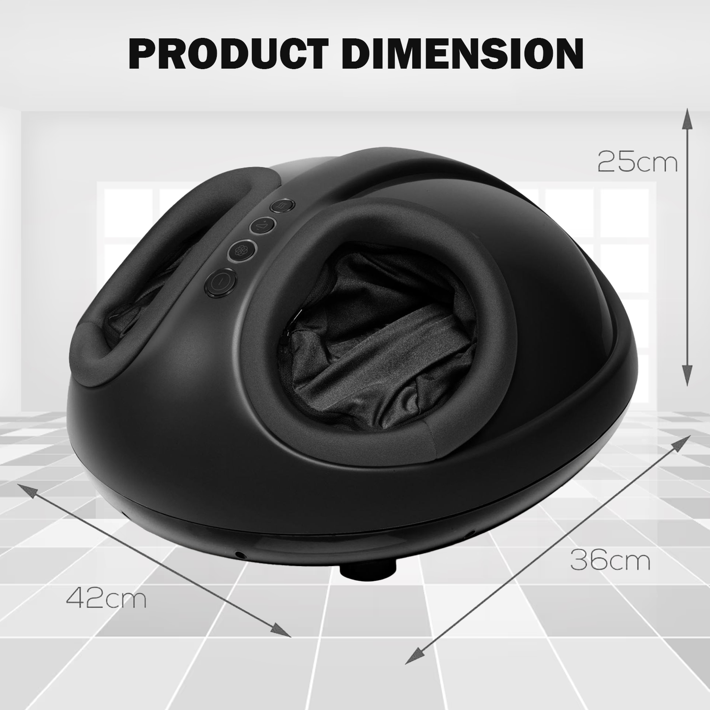 Shiatsu Foot Massager – Deep Kneading Electric Foot Therapy with Heat & Vibration