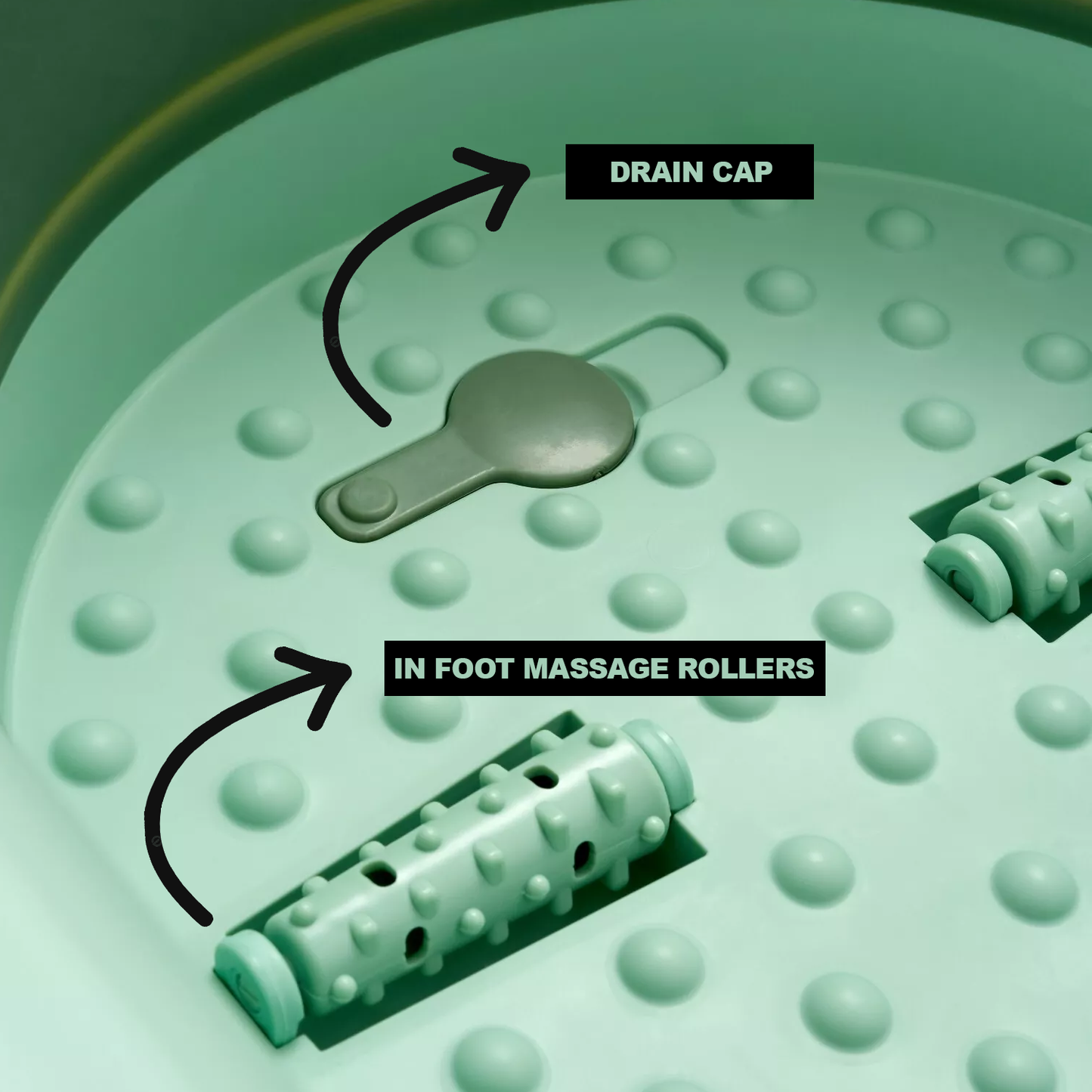 Foot Spa Bath Massager – Foldable Soaking Tub with Bubble & Roller Massage