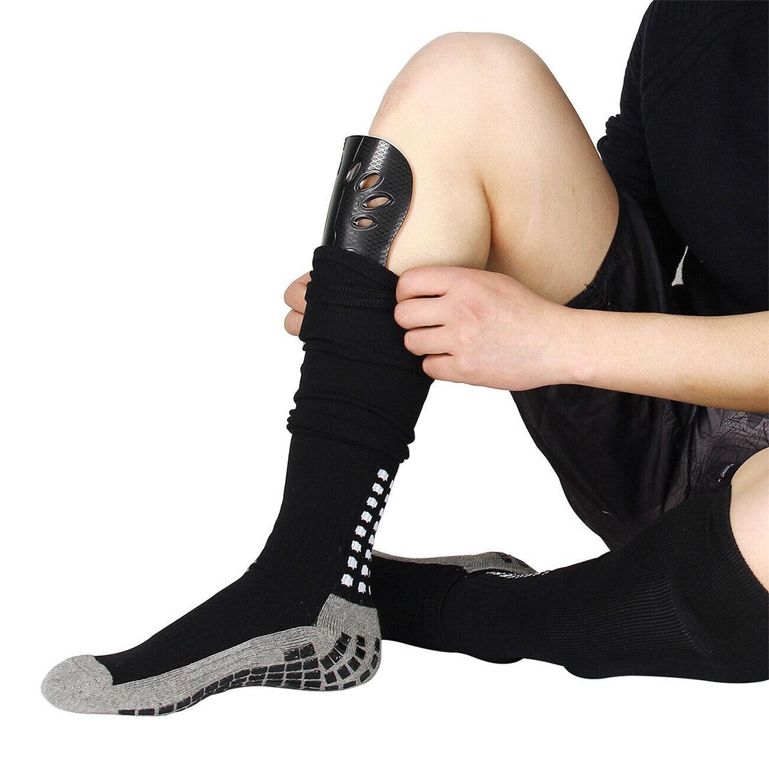 Footballers Shin Pads - Soccer Shin Protector Pad To Secure Leg Shin Guards Sport Guard Strapless Breathable Pads