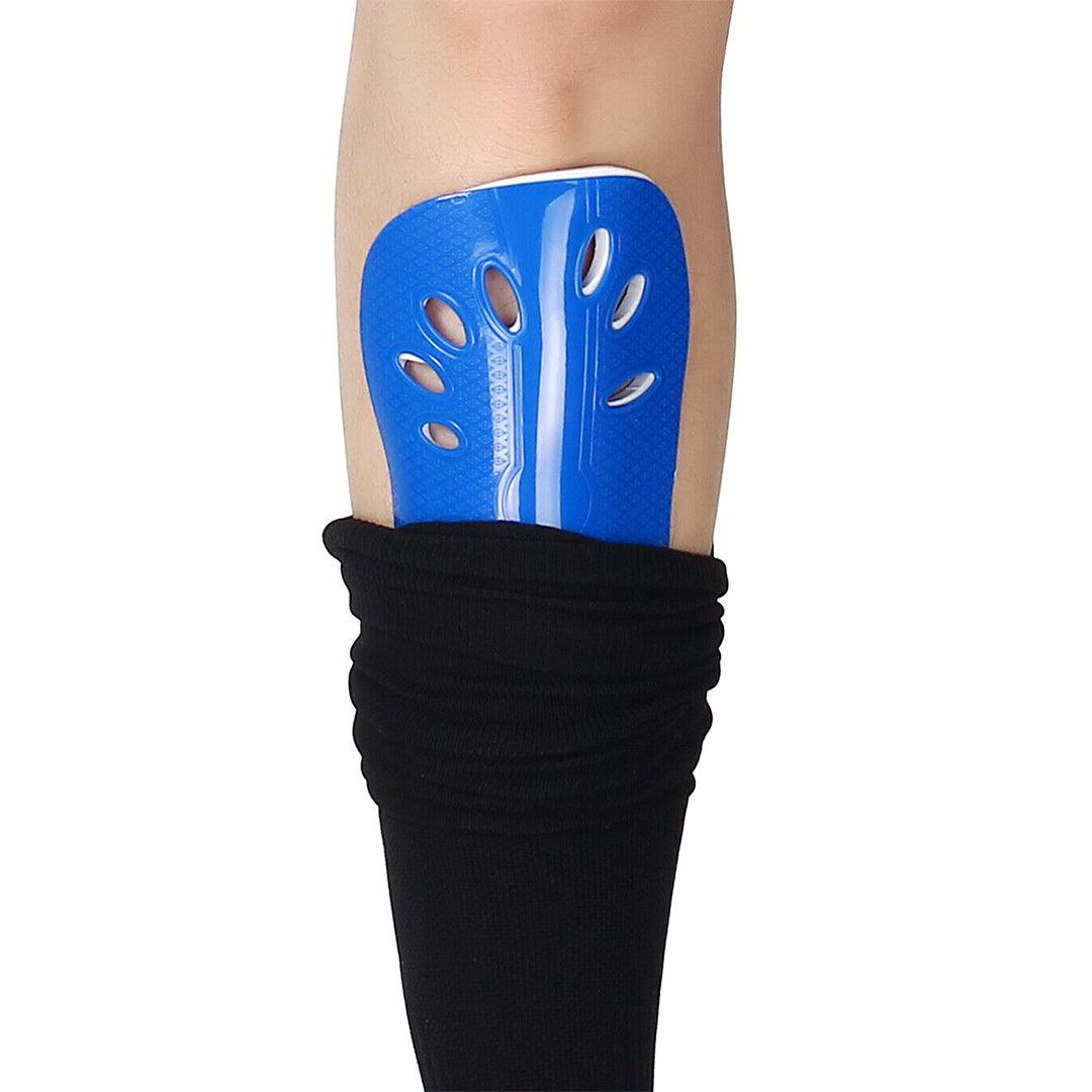 Footballers Shin Pads - Soccer Shin Protector Pad To Secure Leg Shin Guards Sport Guard Strapless Breathable Pads