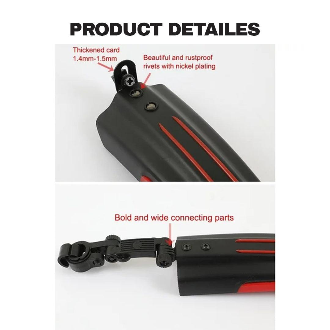 Mountain Bike Mudguard - Easy Fix Bicycle MTB Mudguards Moutain Bike Front Rear Mud Guard Set Tire Fender