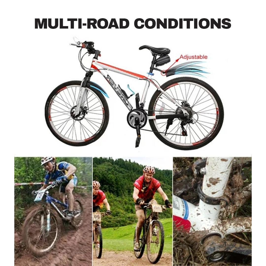 Mountain Bike Mudguard - Easy Fix Bicycle MTB Mudguards Moutain Bike Front Rear Mud Guard Set Tire Fender