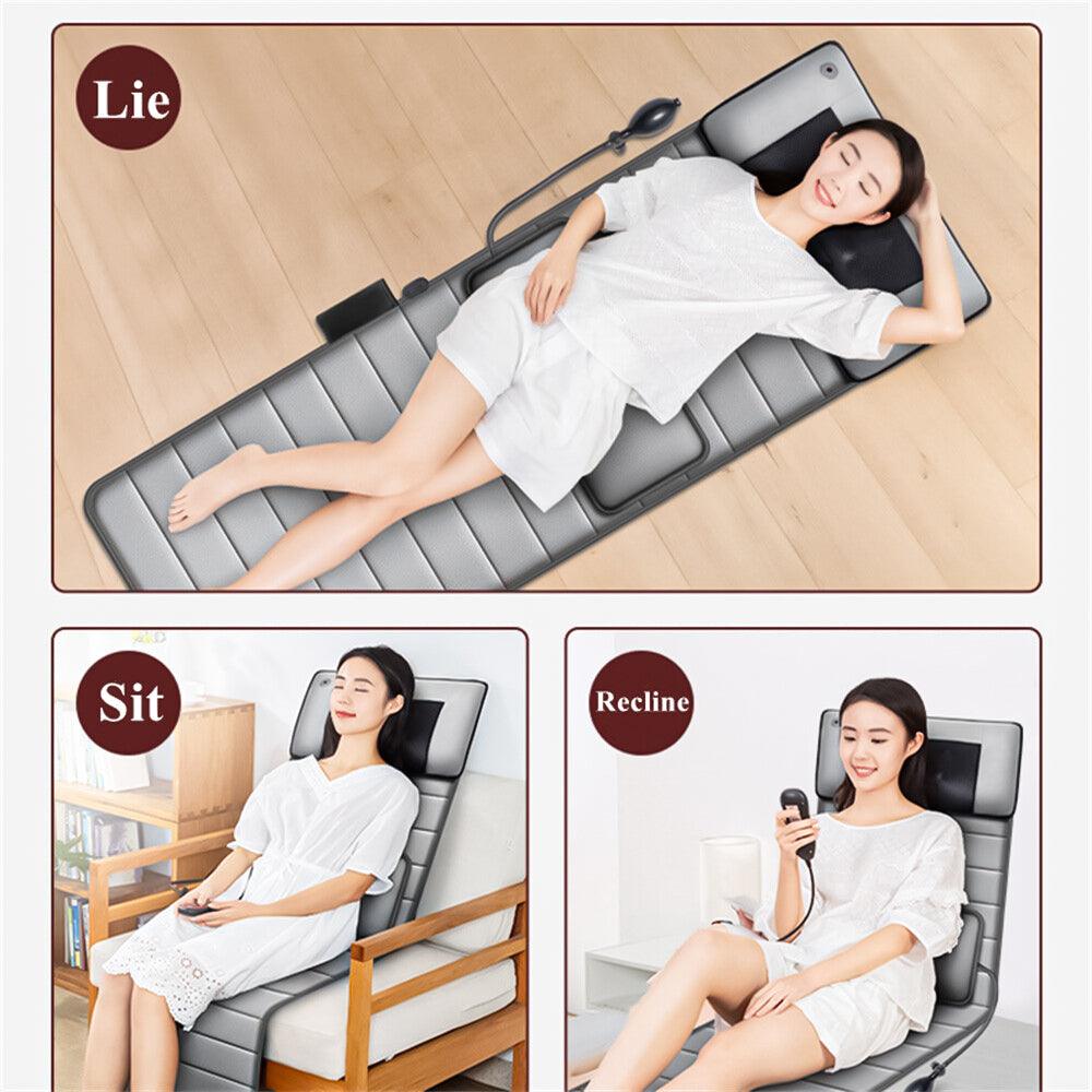 Full Body Massage Mats - 30 Heads Full Body Electric Massage Mattress Mat Heated Massager Cushion Pad