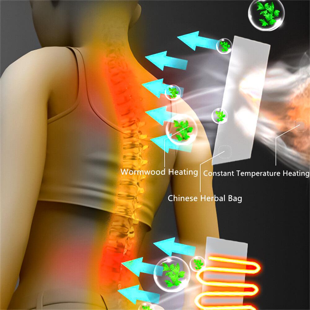 Full Body Massage Mats - 30 Heads Full Body Electric Massage Mattress Mat Heated Massager Cushion Pad