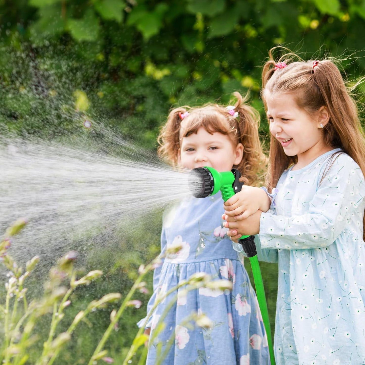 Garden Hose Pipes - 7 Function Water Spray Gun Expandable Magic Garden Hose Pipe Anti Kink
