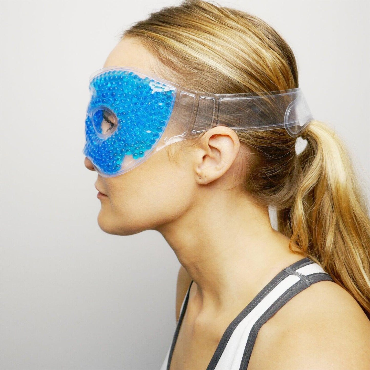 Eye Mask Cooling Gel - Reusable Cooling Eye Mask Gel with Gel beads