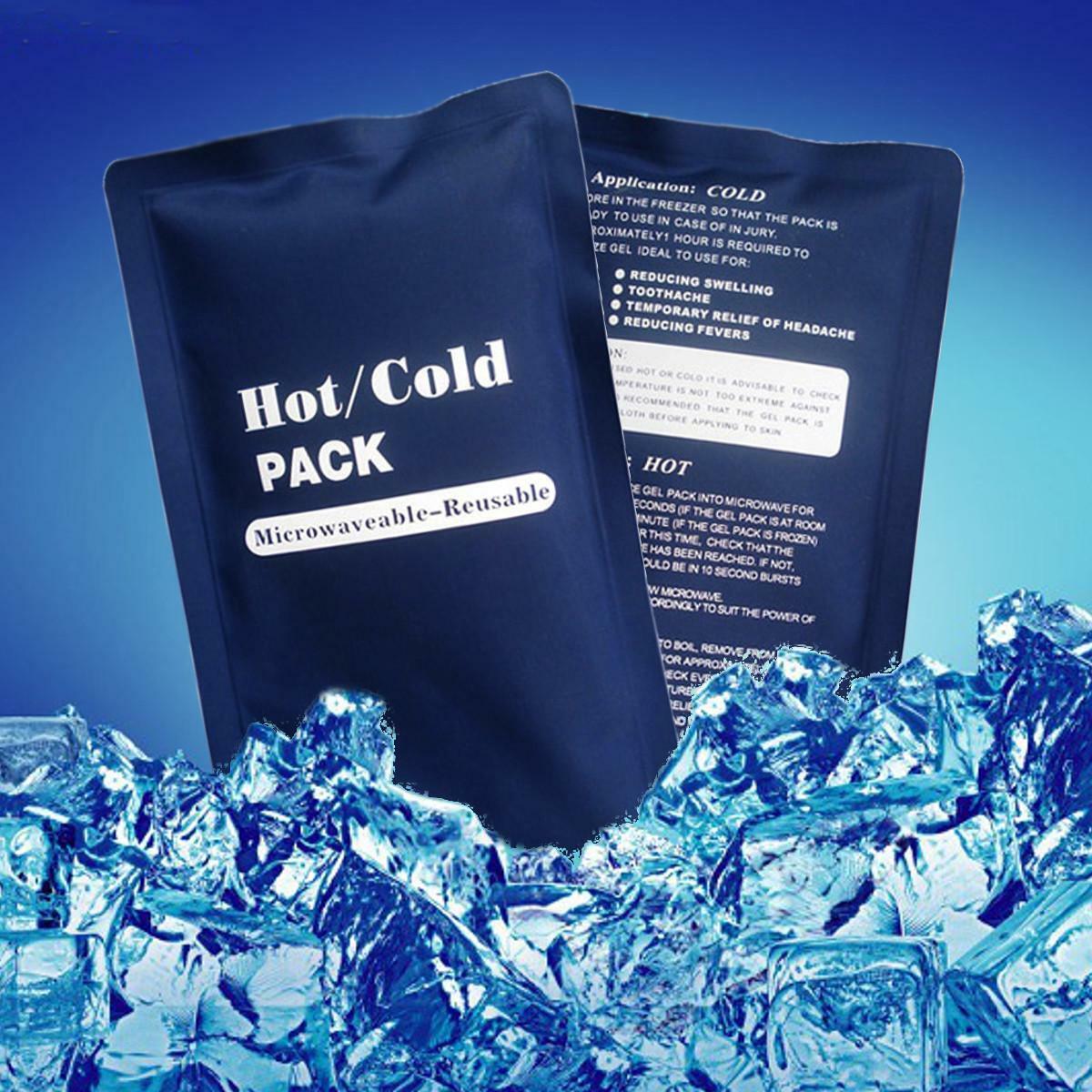 Ice Packs for Injuries Reusable - Gel Ice Packs for Injuries Adjustable Wrap for Pain Relief Ice Pack + Heat Pack