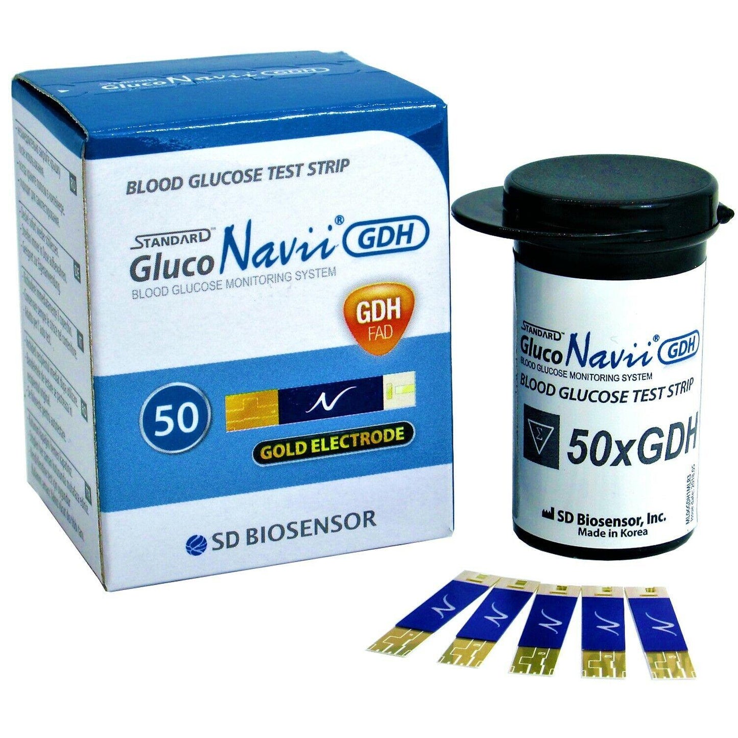 Blood Glucose Test Strips - 50x Sugar Monitor Diabetes Testing Kits