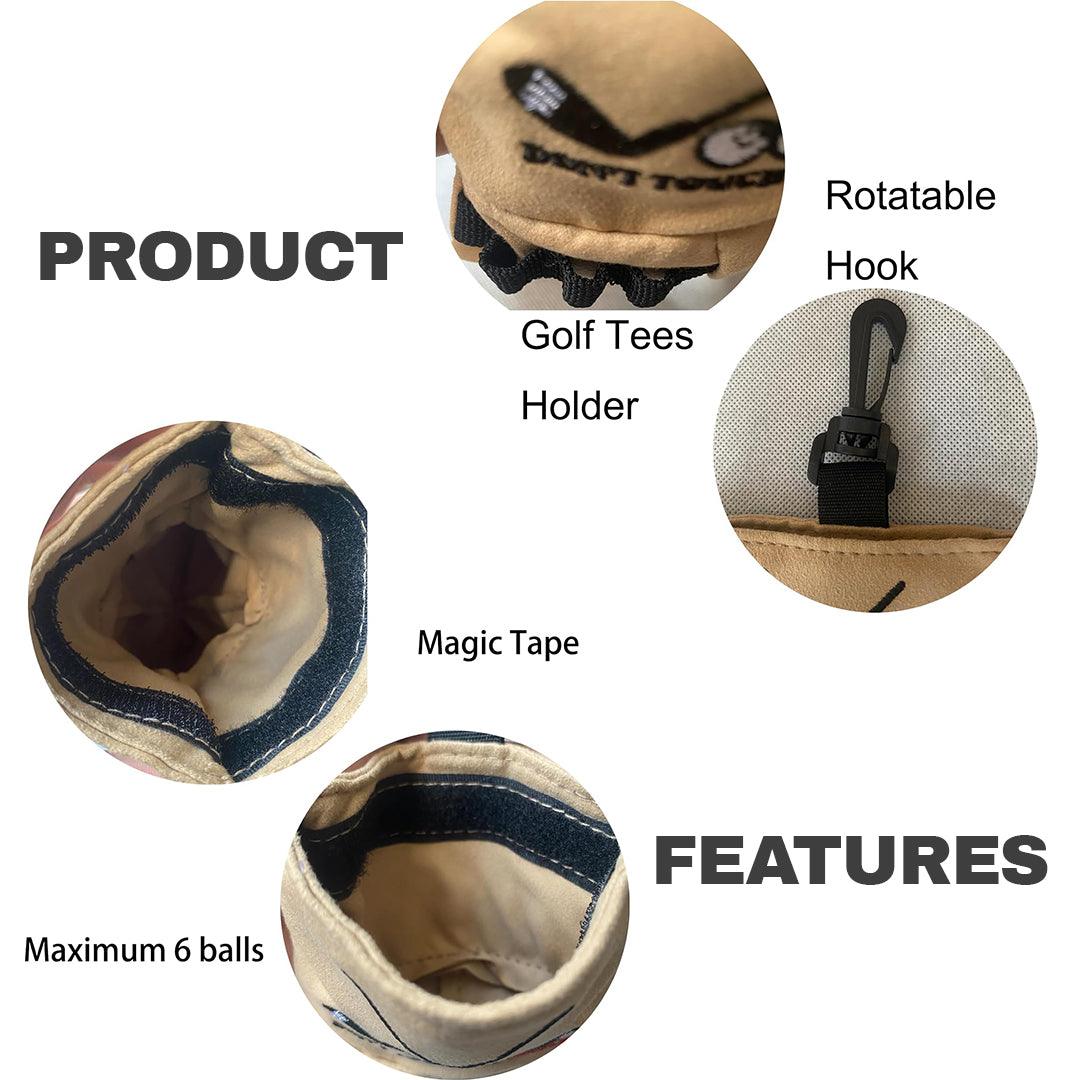 Golf Valuables Pouch UK - Golf Ball Bag Pouch Holder Organizer Case Gifts for Outdoor Sports Men Women