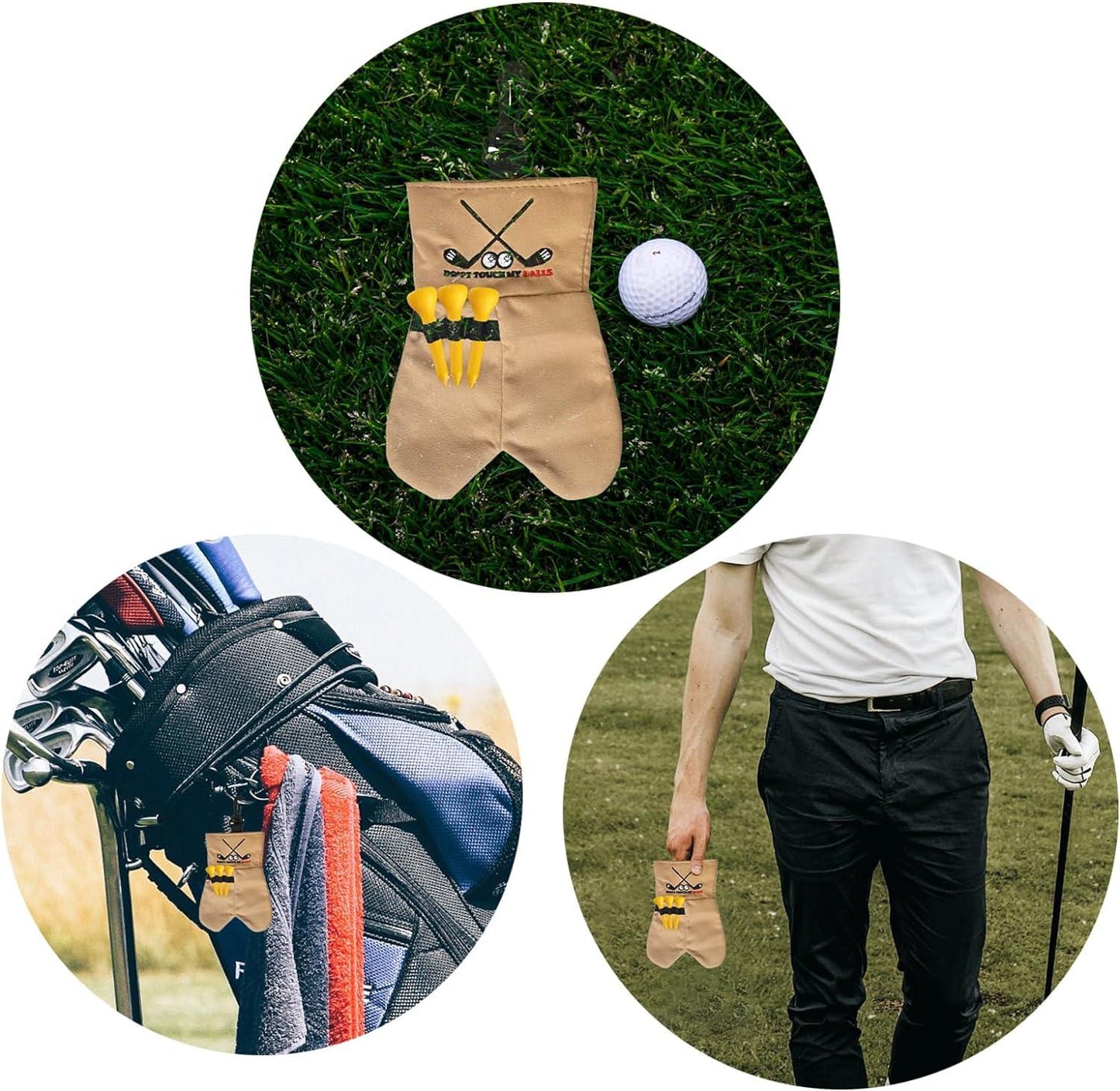 Golf Valuables Pouch UK - Golf Ball Bag Pouch Holder Organizer Case Gifts for Outdoor Sports Men Women