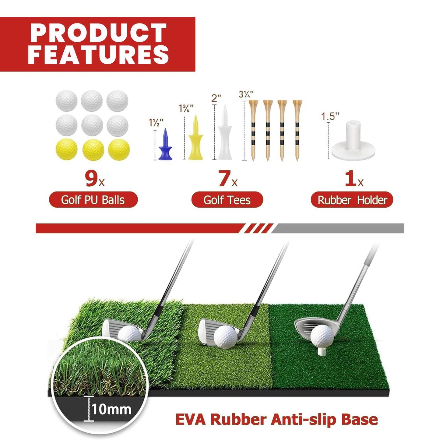 Golf Hitting Net - 2M Large Golf Practice Net Hitting Nets Driving Netting Chipping Cage Training