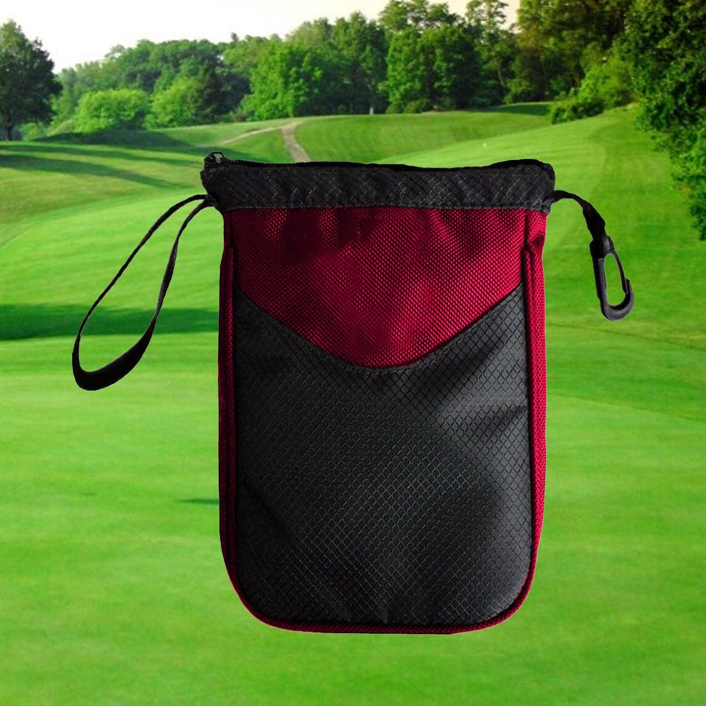 Golf Ball Bag - Multi-pocket Golf Ball Storage Pouch Bag Clip Valuable Golf Tee Pouch Bag Holder
