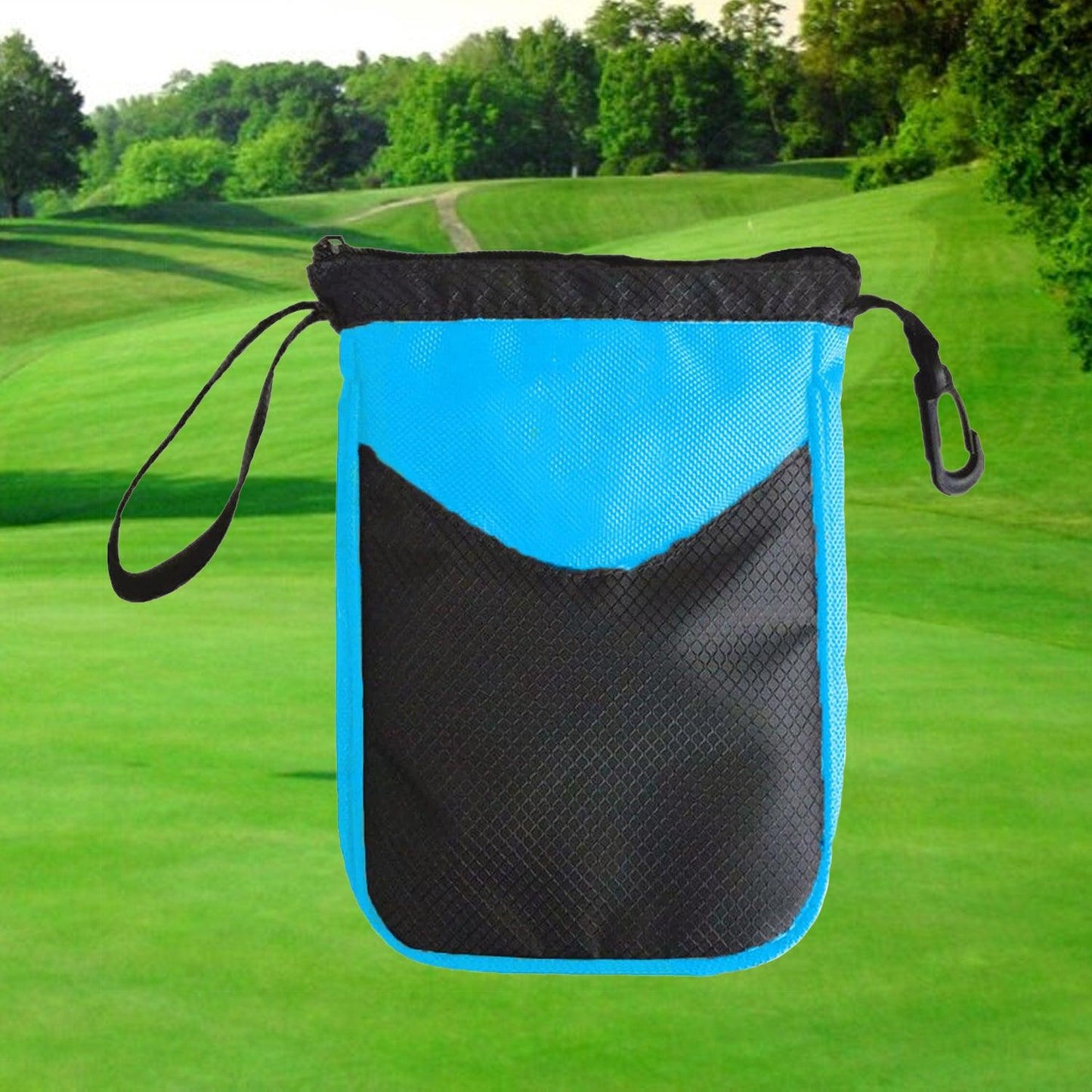 Golf Ball Bag - Multi-pocket Golf Ball Storage Pouch Bag Clip Valuable Golf Tee Pouch Bag Holder
